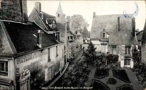 Ak La Ferté Bernard Sarthe, Old Houses rue Bourgneuf