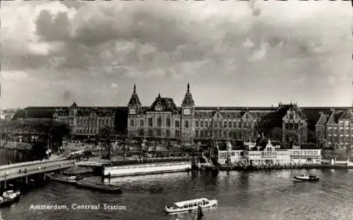 Ak Amsterdam Nordholland Niederlande, Zentral Bahnhof