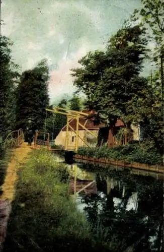 Ak Voorburg Südholland, Aan de Broeksloot