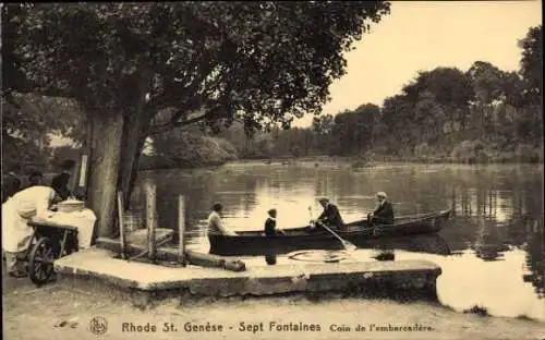 Ak Sint Genesius Rode Rhode Saint Genesis Flämisch-Brabant, Sieben Brunnen, Ecke des Piers