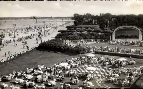 Ak Ostseebad Travemünde Lübeck, Casino-Garten