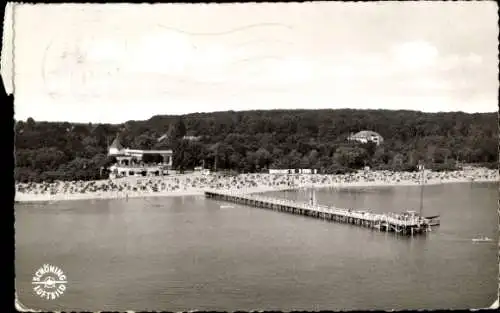 Ak Ostseebad Timmendorfer Strand, Fliegeraufnahme, Strand