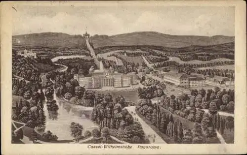 Ak Bad Wilhelmshöhe Kassel in Hessen, Panorama