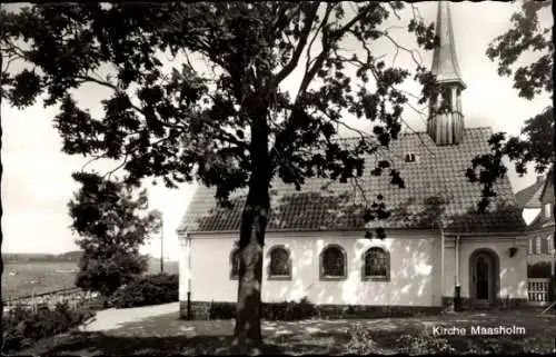 Ak Maasholm an der Schlei, Kirche