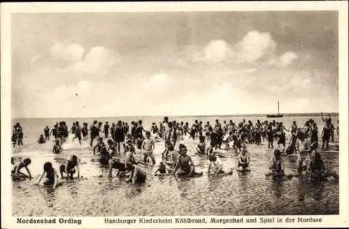 Ak Nordseebad Sankt Peter Ording, Morgenbad