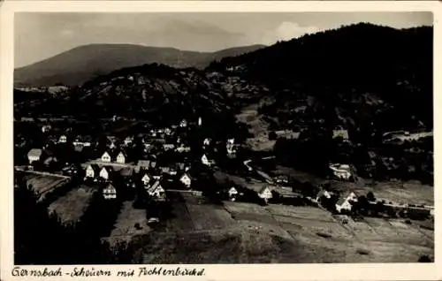 Ak Scheuern Gernsbach im Schwarzwald, Panorama, Fechtenbuckel