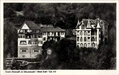 Ak Bad Herrenalb im Schwarzwald, Hotel Kull