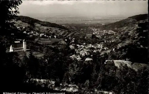 Ak Bühlertal im Schwarzwald, Panorama, Unter- und Obertal