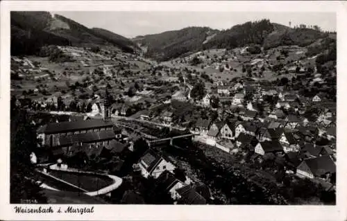 Ak Weisenbach im Murgtal Schwarzwald, Panorama