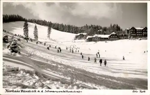 Ak Bühlertal im Schwarzwald, Kurhaus Hundseck, Winter