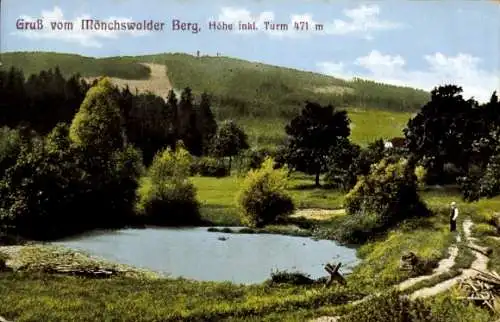 Ak Wilthen in der Oberlausitz, Mönchswalder Berg