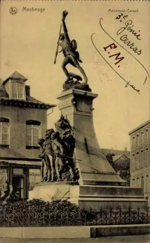 Ak Maubiège Nord, Carnot-Denkmal