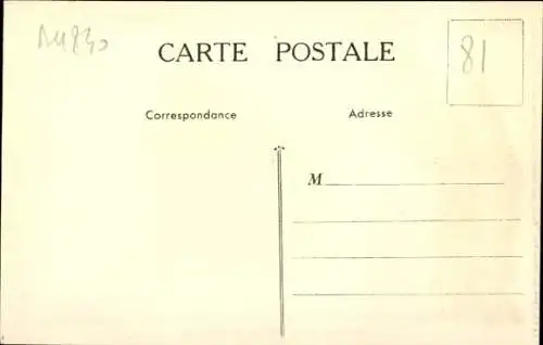 Landkarten Ak Tarn, Émulsion Scott, Fischer mit Fang, Albi