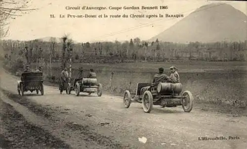 Ak Le Puy de Dome, Circuit d'Auvergne, Coupe Gordon Bennett 1905