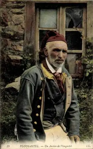 Ak Plougastel Daoulas Finistère, ein ehemaliger Plougastel, Payson Normande, Folklore