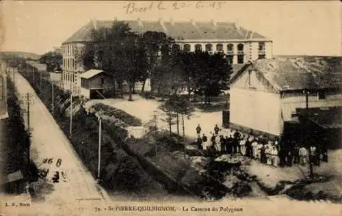 Ak Saint-Pierre-Quilbignon Finistère, La Caserne du Polygone