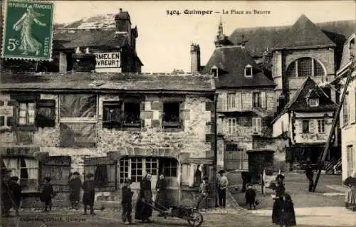 Ak Quimper Finistère, La Place au Beurre