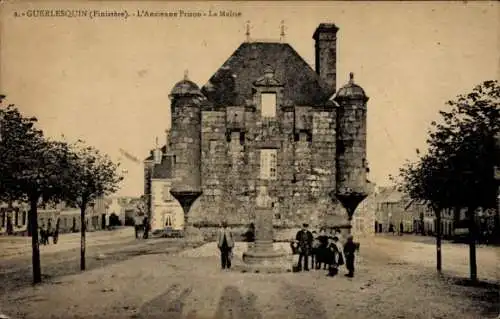 Ak Guerlesquin Finistère, Rathaus