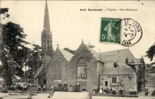 Ak Rumengol Finistère, Kirche