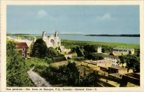 Ak Sainte Anne de Beaupré, Quebec, Kanada, Gesamtansicht