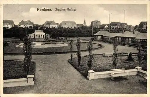 Ak Hamborn Duisburg im Ruhrgebiet, Stadion-Anlage