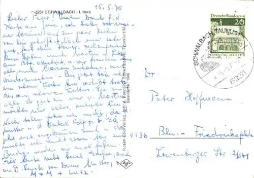 Ak Schwalbach am Taunus Hessen, Limes, Wohnsiedlung, Kirche