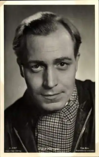 Ak Schauspieler Paul Klinger, Portrait