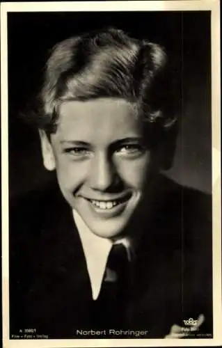 Ak Schauspieler Norbert Rohringer, Portrait