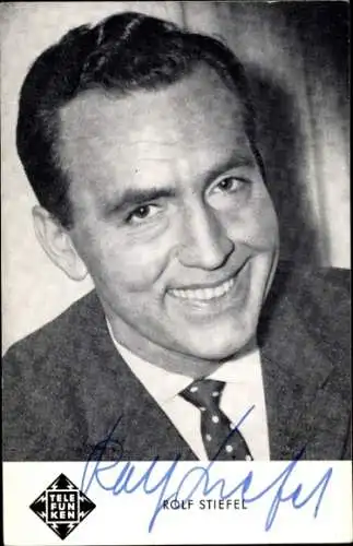 Ak Conferencier und Humorist Rolf Stiefel, Portrait, Autogramm