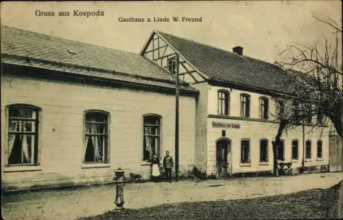 Ak Kospoda in Thüringen, Gasthaus zur Linde