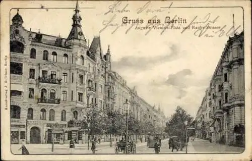 Ak Berlin Charlottenburg, Auguste Viktoria-Platz, Ranke-Straße