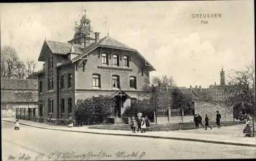 Ak Greußen in Thüringen, Postamt