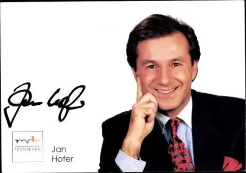 Ak Schauspieler Jan Hofer, Portrait, Autogramm