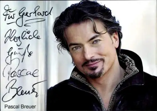 Ak Schauspieler Pascal Breuer, Portrait, Autogramm
