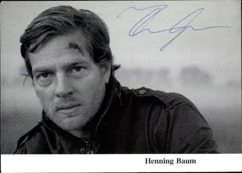 Ak Schauspieler Henning Baum, Portrait, Autogramm