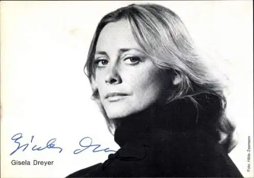 Ak Schauspielerin Gisela Dreyer, Portrait, Autogramm