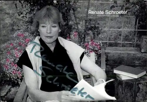 Ak Schauspielerin Renate Schroeter, Portrait, Autogramm