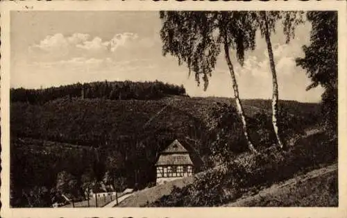 Ak Zwota Klingenthal im Vogtland Sachsen, Ullmanns-Haus, Vogtländisches Bauernhaus