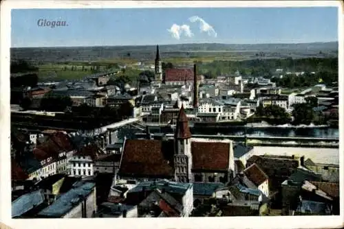 Ak Głogów Glogau Schlesien, Panorama