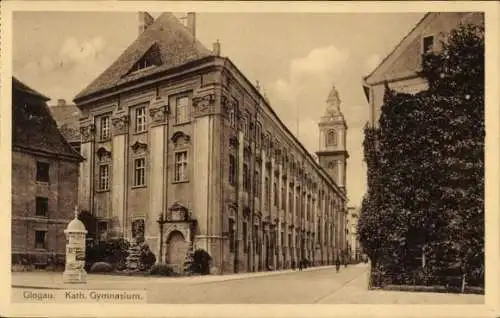 Ak Głogów Glogau Schlesien, Katholisches Gymnasium