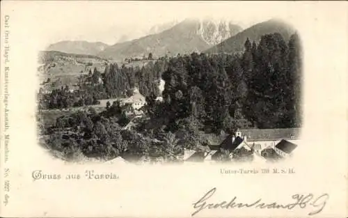 Ak Tarvisio Tarvis Friuli, Gesamtansicht, Unter-Tarvis