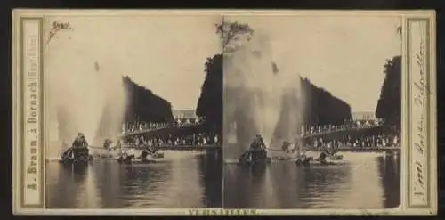 Stereo Foto Versailles, Fontäne, Garten, Schloß