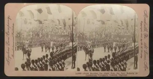 Stereo Foto Prozession während der Krönungsfeierlichkeiten in London