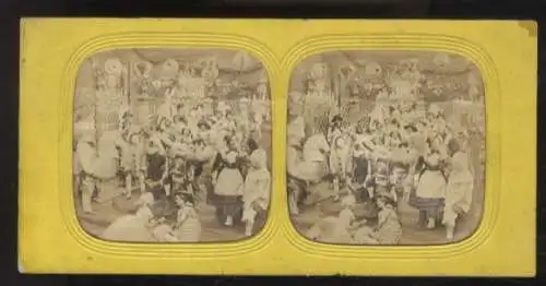 Stereo Foto Halt gegen das Licht, Maskenball