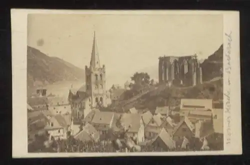 CdV Foto Bacharach am Rhein, Liebfrauenkirche und Ruine der Wernerkapelle