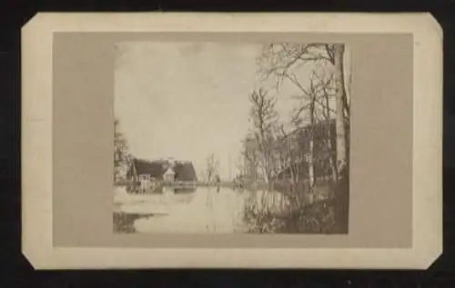 CdV Foto Dänemark, Aarhus, Landschaft mit Häusern