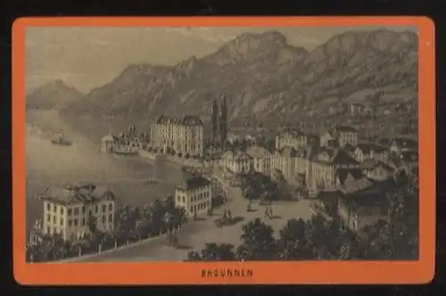 CdV Foto Brunnen, Kanton Schwyz, Schweiz, Vierwaldstätter See, Bergpanorama