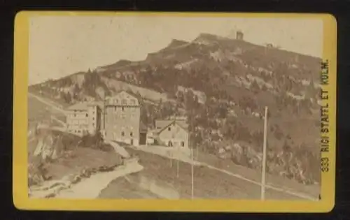 CdV Foto Rigi Staffel Kanton Schwyz, Station der Rigi-Bahn, Gipfel mit Gipfelhaus