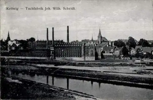 Ak Kettwig Essen im Ruhrgebiet, Tuchfabrik Joh. Wilh. Scheidt