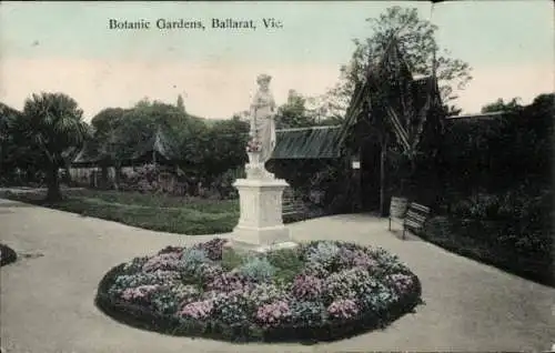 Ak Ballarat Victoria Australien, Botanische Gärten